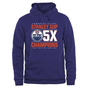 Edmonton Oilers Rinkside Victor Pullover Hoodie Royal Edmonton Oilers Rinkside Victor Pullover Hoodie Royal