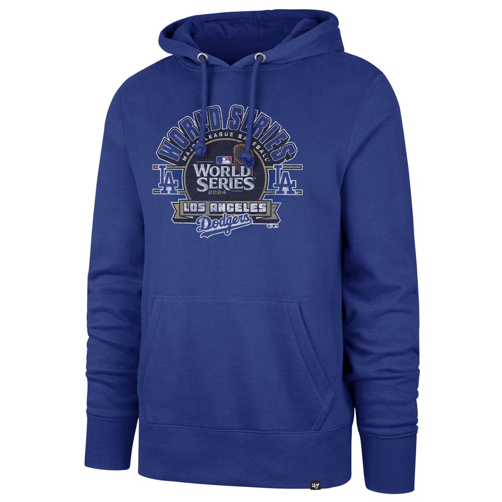 Men's Los Angeles Dodgers '47 Royal 2024 World Series Headline Pullover Hoodie Men's Los Angeles Dodgers '47 Royal 2024 World Series Headline Pullover Hoodie