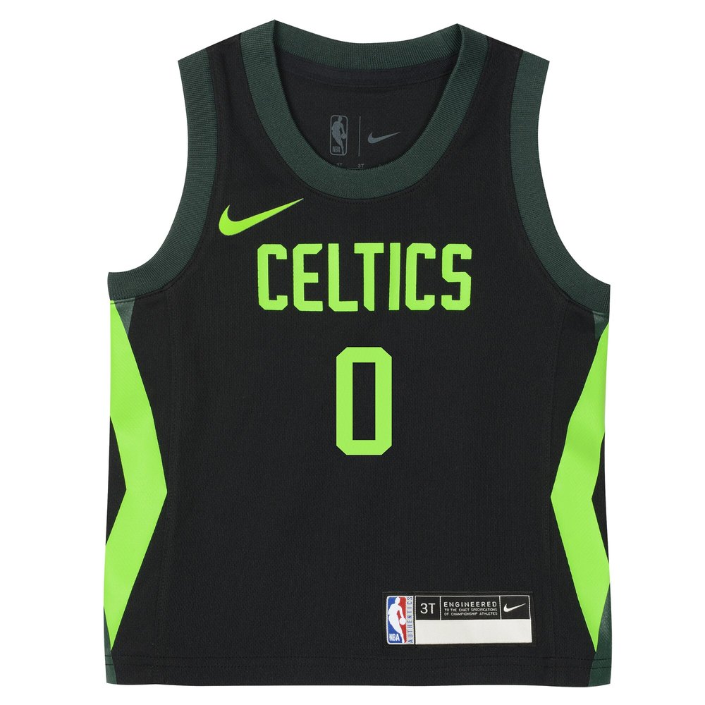 Toddler Boston Celtics Jayson Tatum Black 2024/25 Swingman Player Jersey - City Edition Toddler Boston Celtics Jayson Tatum Black 2024/25 Swingman Player Jersey - City Edition