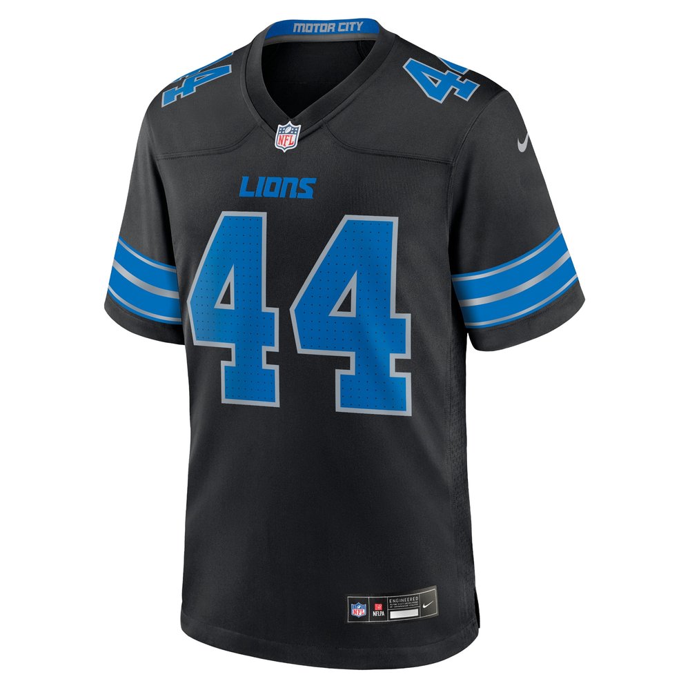Men's Detroit Lions Malcolm Rodriguez Black 2nd Alternate Game Jersey Men's Detroit Lions Malcolm Rodriguez Black 2nd Alternate Game Jersey