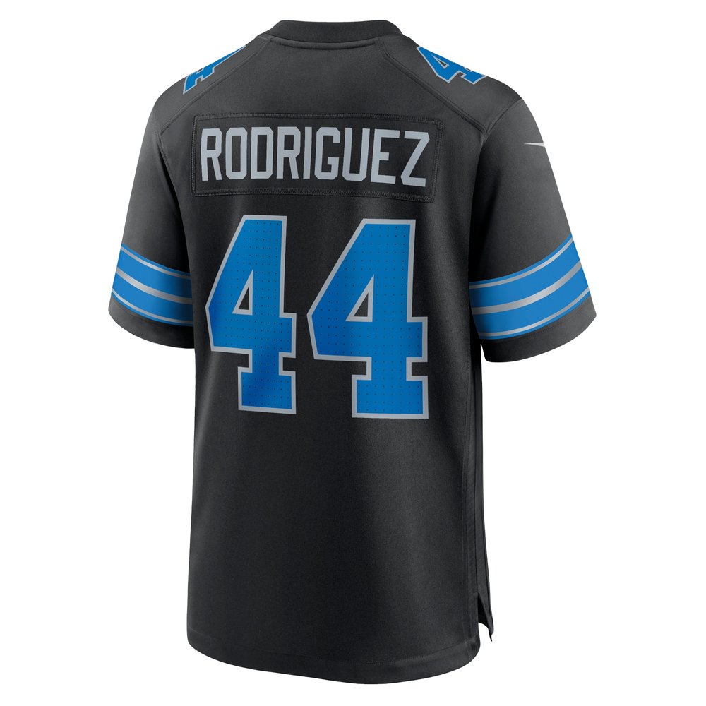 Men's Detroit Lions Malcolm Rodriguez Black 2nd Alternate Game Jersey Men's Detroit Lions Malcolm Rodriguez Black 2nd Alternate Game Jersey