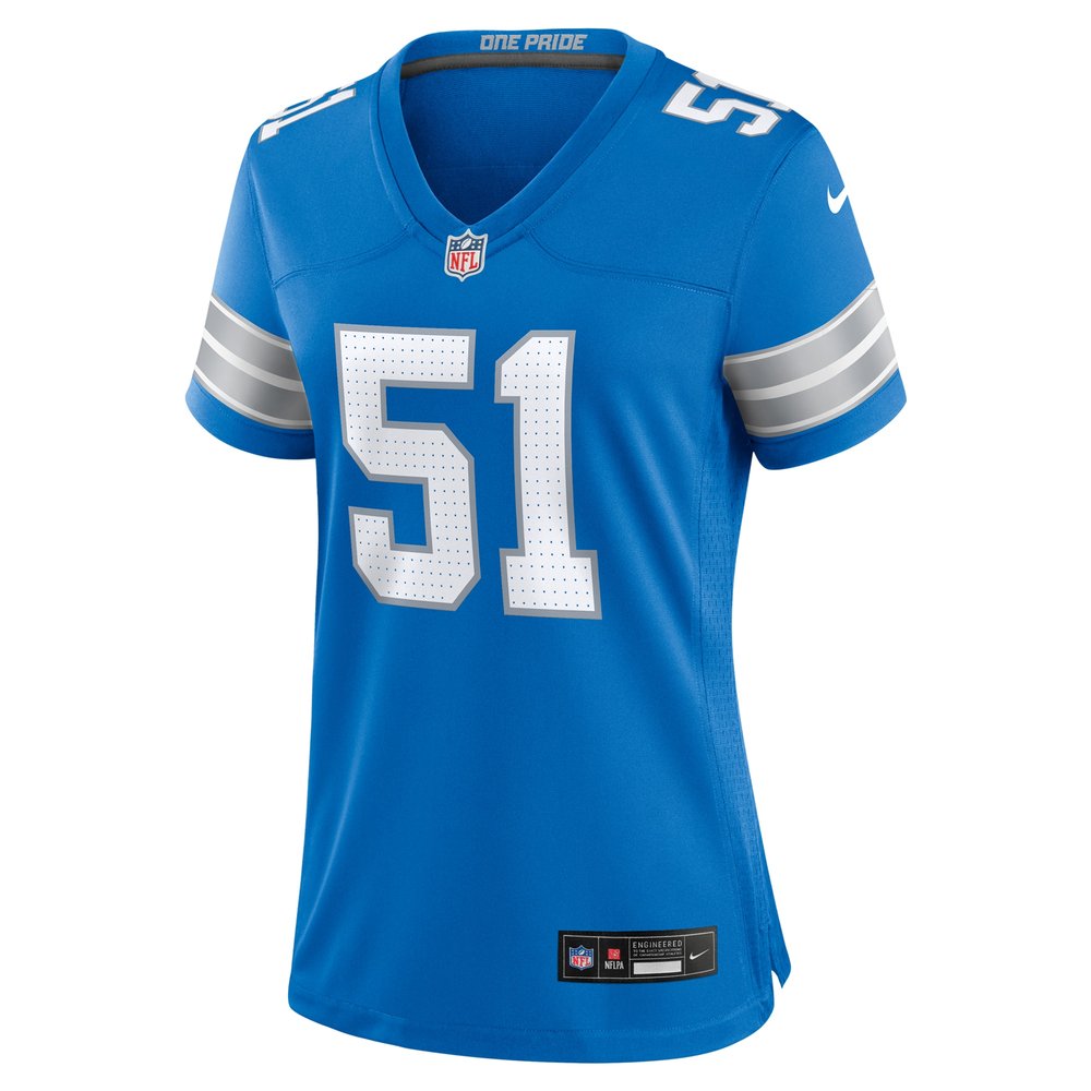 Women's Detroit Lions Ben Niemann  Blue Team Game Jersey Women's Detroit Lions Ben Niemann  Blue Team Game Jersey