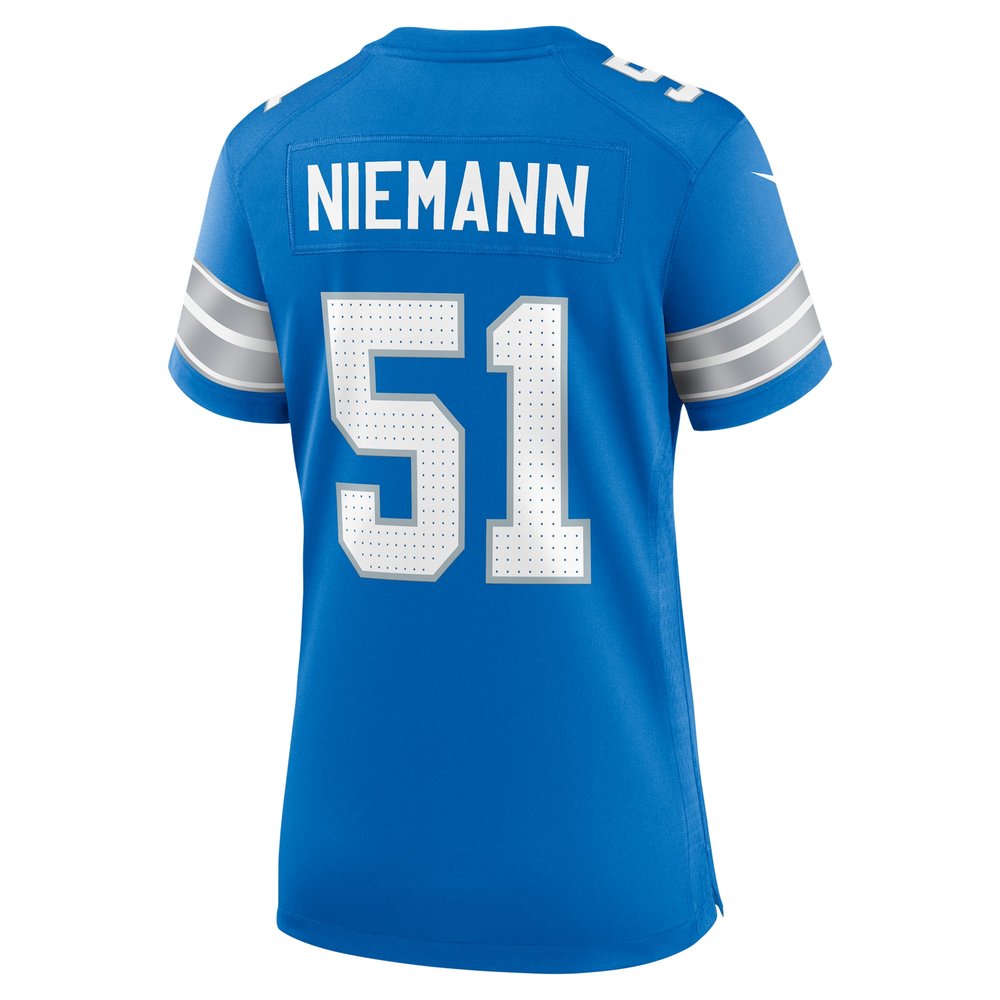Women's Detroit Lions Ben Niemann  Blue Team Game Jersey Women's Detroit Lions Ben Niemann  Blue Team Game Jersey