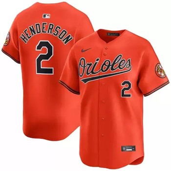 Men's Baltimore Orioles #2 Gunnar Henderson Orange Cool Base Stitched Baseball Jersey Men's Baltimore Orioles #2 Gunnar Henderson Orange Cool Base Stitched Baseball Jersey