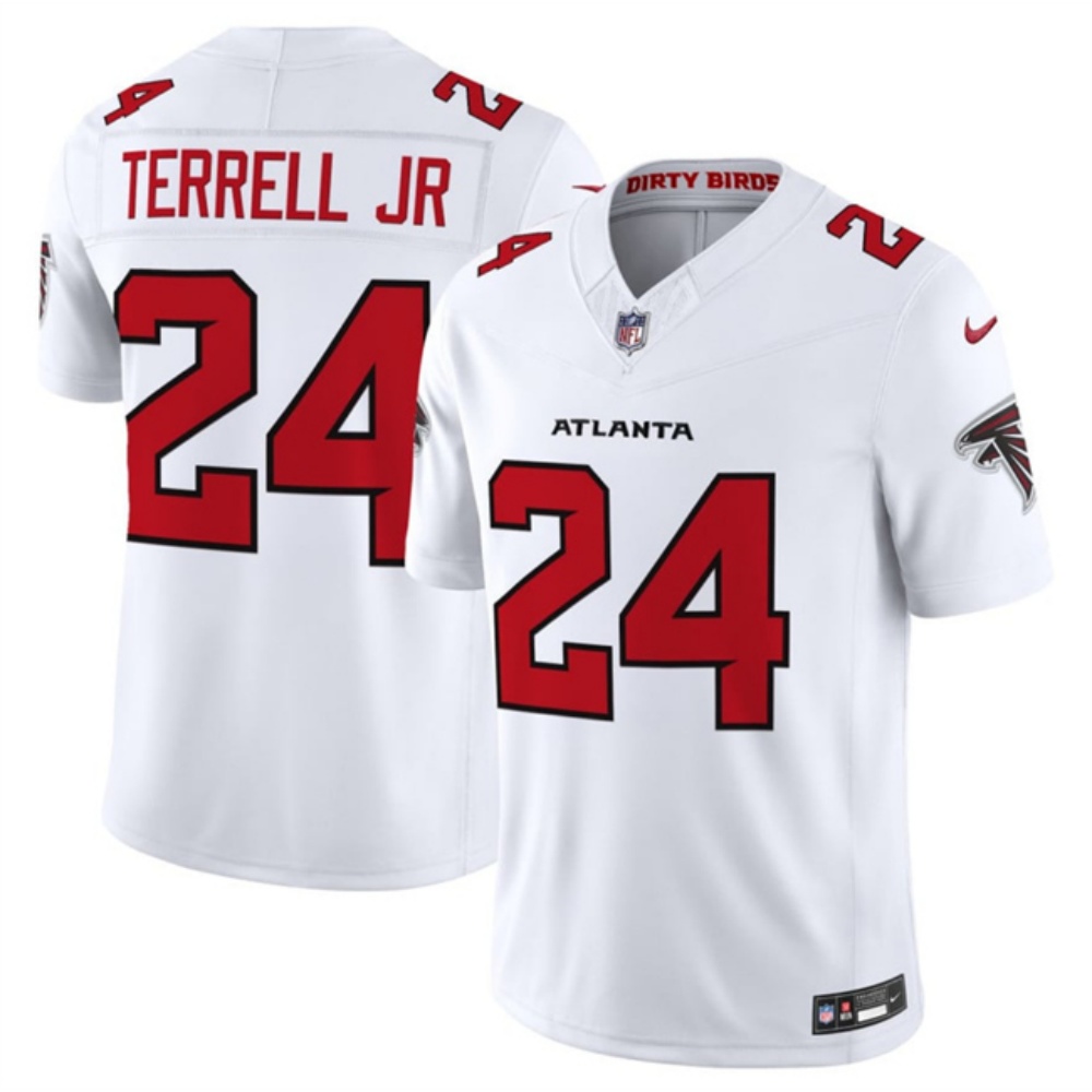Men's Atlanta Falcons #24 A.J. Terrell White New F.U.S.E. Vapor Untouchable Limited Stitched Football Jersey