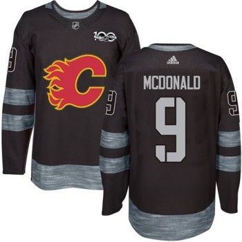 Flames #9 Lanny McDonald Black 1917-2017 100th Anniversary Stitched NHL Jersey Flames #9 Lanny McDonald Black 1917-2017 100th Anniversary Stitched NHL Jersey