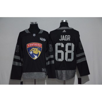 Florida Panthers #68 Jaromir Jagr Black Men's 1917-2017 100th Anniversary Stitched NHL Jersey Florida Panthers #68 Jaromir Jagr Black Men's 1917-2017 100th Anniversary Stitched NHL Jersey