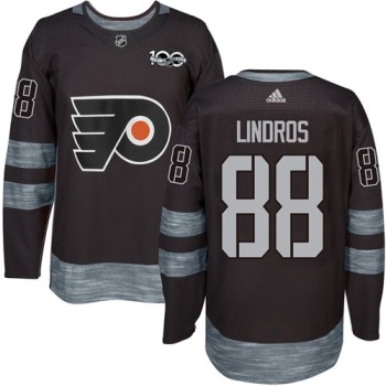 Flyers #88 Eric Lindros Black 1917-2017 100th Anniversary Stitched NHL Jersey Flyers #88 Eric Lindros Black 1917-2017 100th Anniversary Stitched NHL Jersey