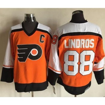 Flyers #88 Eric Lindros Orange CCM Throwback Stitched NHL Jersey Flyers #88 Eric Lindros Orange CCM Throwback Stitched NHL Jersey