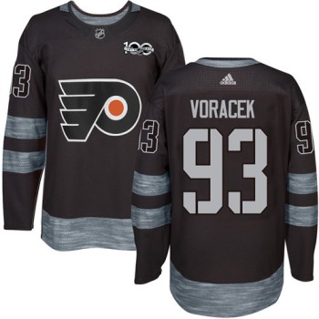 Flyers #93 Jakub Voracek Black 1917-2017 100th Anniversary Stitched NHL Jersey Flyers #93 Jakub Voracek Black 1917-2017 100th Anniversary Stitched NHL Jersey