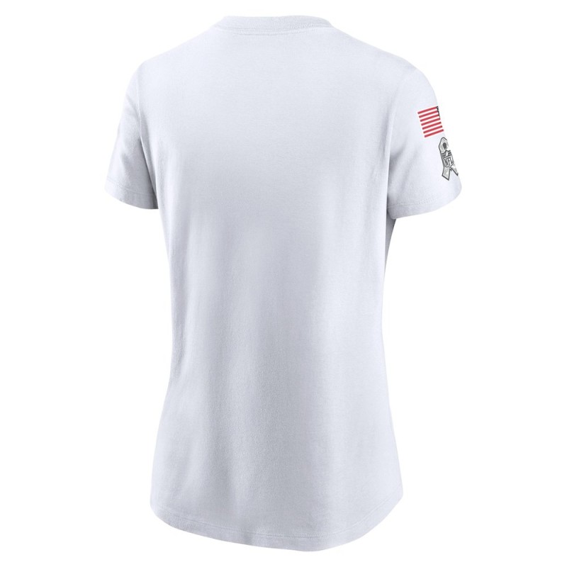 Women's Detroit Lions White 2024 Salute To Service Legend Performance T-Shirt Women's Detroit Lions White 2024 Salute To Service Legend Performance T-Shirt
