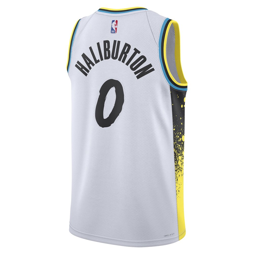 Unisex Indiana Pacers Tyrese Haliburton White 2024/25 Swingman Player Jersey - City Edition Unisex Indiana Pacers Tyrese Haliburton White 2024/25 Swingman Player Jersey - City Edition