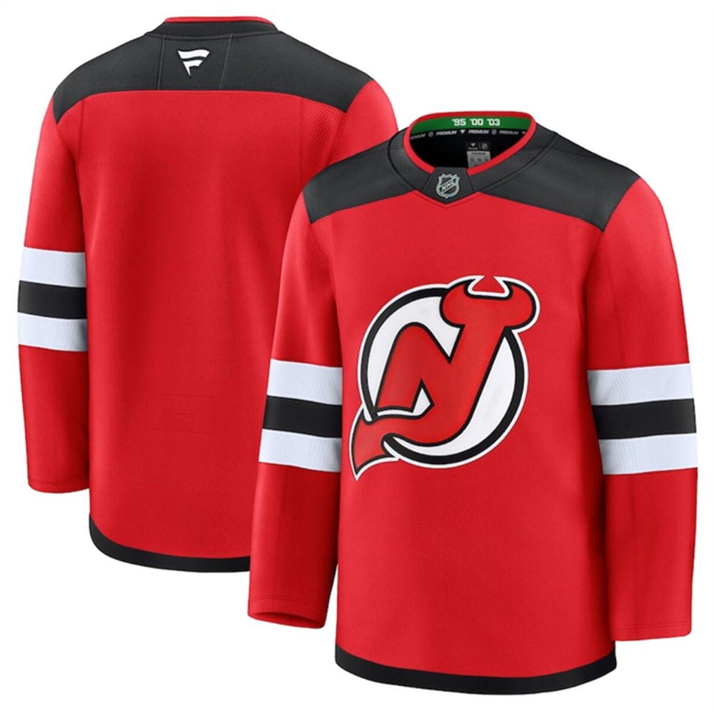 Youth New Jersey Devils Blank Red 2024-25 Home Stitched Hockey Jersey