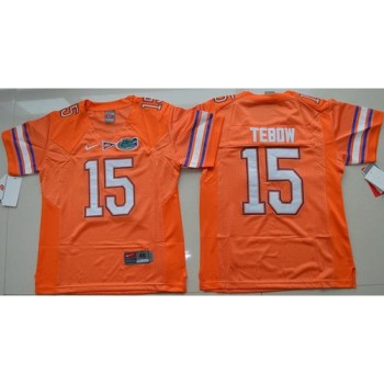 Gators #15 Tim Tebow Orange Stitched Youth NCAA Jersey Gators #15 Tim Tebow Orange Stitched Youth NCAA Jersey