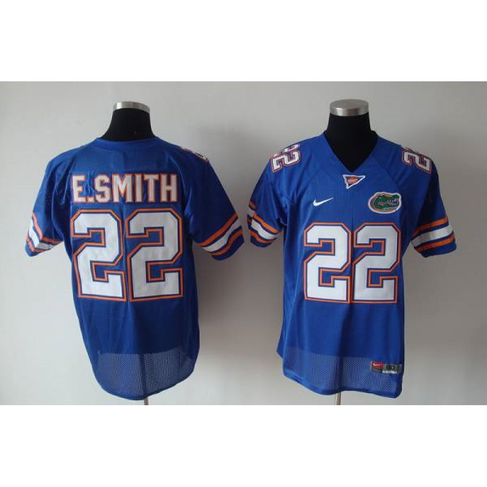 Gators #22 E.Smith Blue Stitched NCAA Jersey