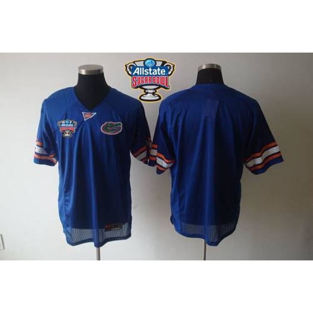 Gators Blank Blue Allstate Sugar Bowl Stitched NCAA Jersey