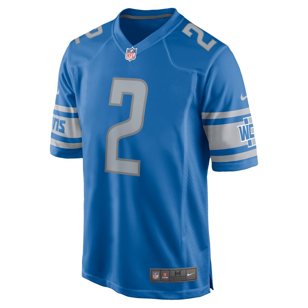 Men's Detroit Lions Chauncey Gardner-Johnson Blue Game Player Jersey Men's Detroit Lions Chauncey Gardner-Johnson Blue Game Player Jersey
