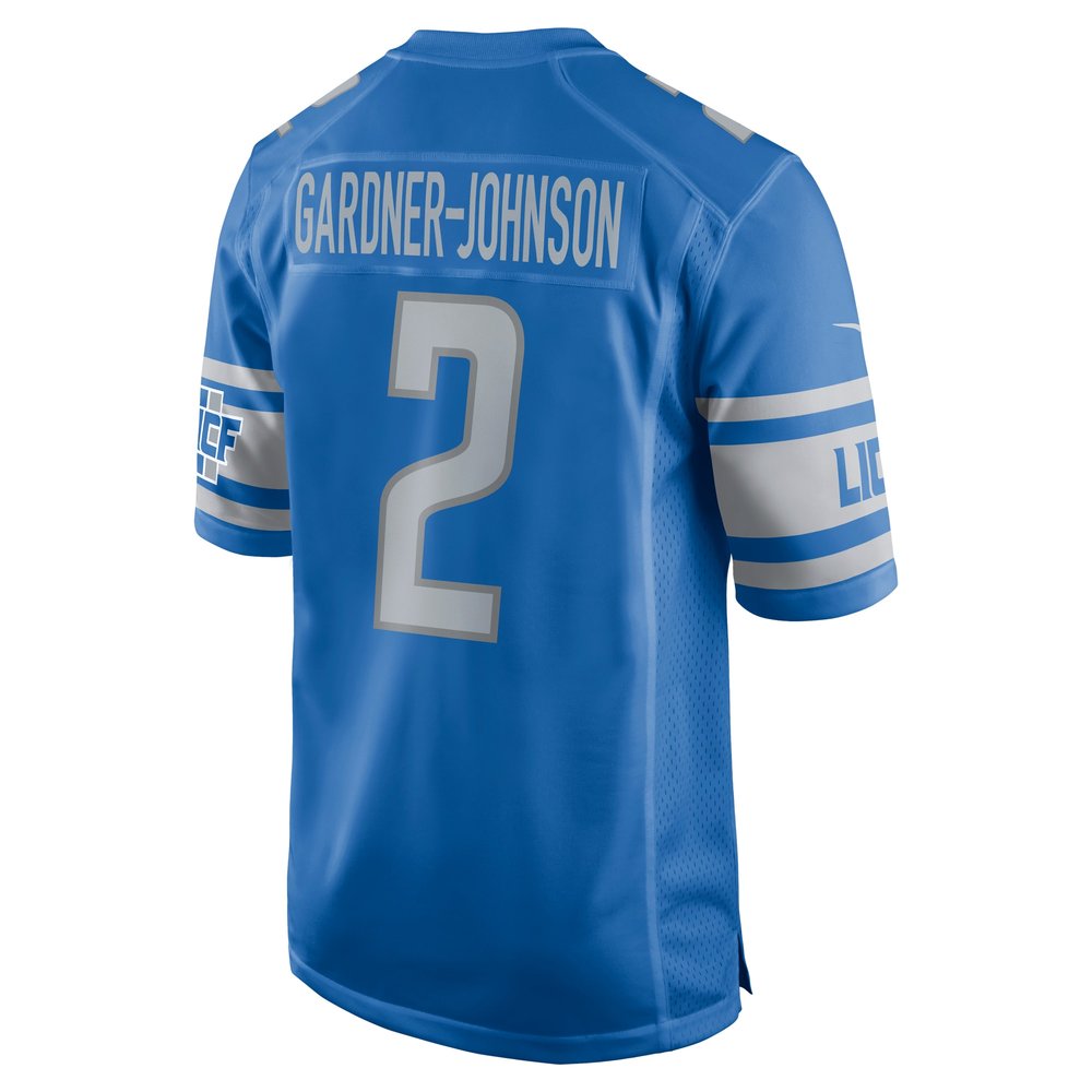 Men's Detroit Lions Chauncey Gardner-Johnson Blue Game Player Jersey Men's Detroit Lions Chauncey Gardner-Johnson Blue Game Player Jersey