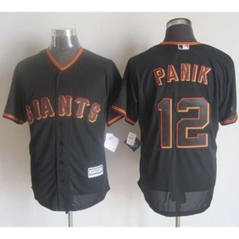 Giants #12 Joe Panik Black New Cool Base Stitched MLB Jersey Giants #12 Joe Panik Black New Cool Base Stitched MLB Jersey