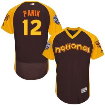 Giants #12 Joe Panik Brown Flexbase Authentic Collection 2016 All-Star National League Stitched MLB jerseys Giants #12 Joe Panik Brown Flexbase Authentic Collection 2016 All-Star National League Stitched MLB jerseys