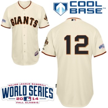 Giants #12 Joe Panik Cream Home Cool Base W/2014 World Series Patch Stitched MLB Jersey Giants #12 Joe Panik Cream Home Cool Base W/2014 World Series Patch Stitched MLB Jersey