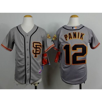 Giants #12 Joe Panik Grey Road 2 Cool Base Stitched Youth MLB Jersey Giants #12 Joe Panik Grey Road 2 Cool Base Stitched Youth MLB Jersey