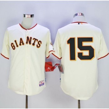 Giants #15 Bruce Bochy Cream Home Cool Base Stitched MLB Jersey Giants #15 Bruce Bochy Cream Home Cool Base Stitched MLB Jersey