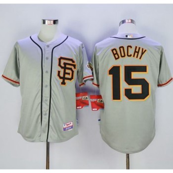 Giants #15 Bruce Bochy Grey Cool Base Road 2 Stitched MLB Jersey Giants #15 Bruce Bochy Grey Cool Base Road 2 Stitched MLB Jersey