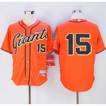 Giants #15 Bruce Bochy Orange Alternate Cool Base Stitched MLB Jersey Giants #15 Bruce Bochy Orange Alternate Cool Base Stitched MLB Jersey