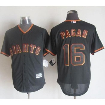 Giants #16 Angel Pagan Black New Cool Base Stitched MLB Jersey Giants #16 Angel Pagan Black New Cool Base Stitched MLB Jersey