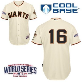 Giants #16 Angel Pagan Cream Cool Base W/2014 World Series Patch Stitched MLB Jersey Giants #16 Angel Pagan Cream Cool Base W/2014 World Series Patch Stitched MLB Jersey