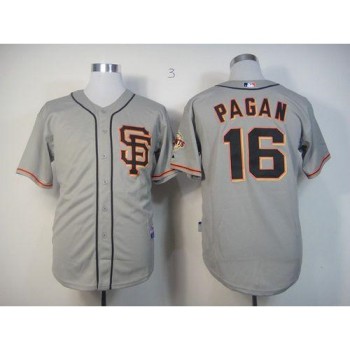Giants #16 Angel Pagan Grey Cool Base Stitched MLB Jersey Giants #16 Angel Pagan Grey Cool Base Stitched MLB Jersey