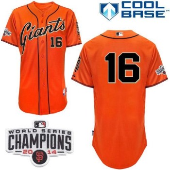 Giants #16 Angel Pagan Orange Cool Base W/2014 World Series Champions Patch Stitched MLB Jersey Giants #16 Angel Pagan Orange Cool Base W/2014 World Series Champions Patch Stitched MLB Jersey