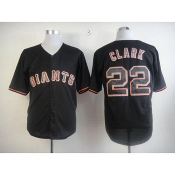 Giants #22 Will Clark Black Fashion Stitched MLB Jersey Giants #22 Will Clark Black Fashion Stitched MLB Jersey