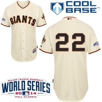 Giants #22 Will Clark Cream Home Cool Base W/2014 World Series Patch Stitched MLB Jersey Giants #22 Will Clark Cream Home Cool Base W/2014 World Series Patch Stitched MLB Jersey