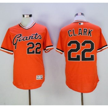 Giants #22 Will Clark Orange Flexbase Authentic Collection Cooperstown Stitched MLB jerseys Giants #22 Will Clark Orange Flexbase Authentic Collection Cooperstown Stitched MLB jerseys