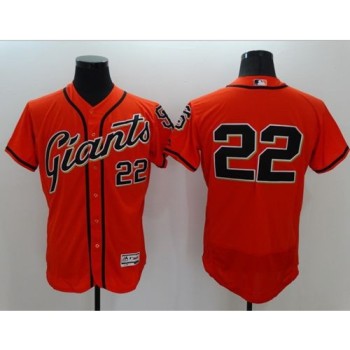 Giants #22 Will Clark Orange Flexbase Authentic Collection Stitched MLB Jersey Giants #22 Will Clark Orange Flexbase Authentic Collection Stitched MLB Jersey