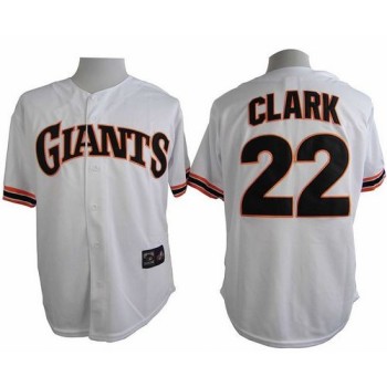 Giants #22 Will Clark White 1989 Turn Back The Clock Stitched MLB Jersey Giants #22 Will Clark White 1989 Turn Back The Clock Stitched MLB Jersey