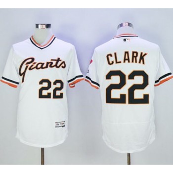 Giants #22 Will Clark White Flexbase Authentic Collection Cooperstown Stitched MLB Jersey Giants #22 Will Clark White Flexbase Authentic Collection Cooperstown Stitched MLB Jersey