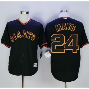 Giants #24 Willie Mays Black New Cool Base Fashion Stitched MLB Jersey Giants #24 Willie Mays Black New Cool Base Fashion Stitched MLB Jersey