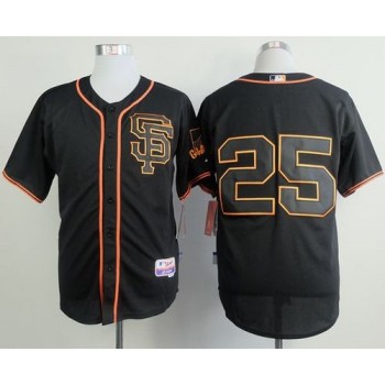 Giants #25 Barry Bonds Black Alternate Cool Base Stitched MLB Jersey Giants #25 Barry Bonds Black Alternate Cool Base Stitched MLB Jersey
