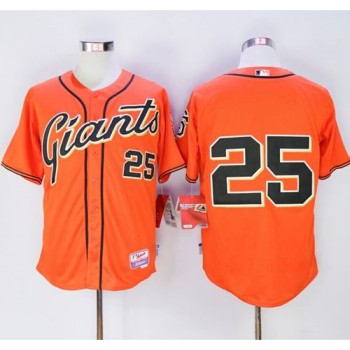 Giants #25 Barry Bonds Orange Alternate Cool Base Stitched MLB Jersey Giants #25 Barry Bonds Orange Alternate Cool Base Stitched MLB Jersey