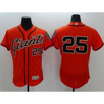 Giants #25 Barry Bonds Orange Flexbase Authentic Collection Stitched MLB Jersey Giants #25 Barry Bonds Orange Flexbase Authentic Collection Stitched MLB Jersey