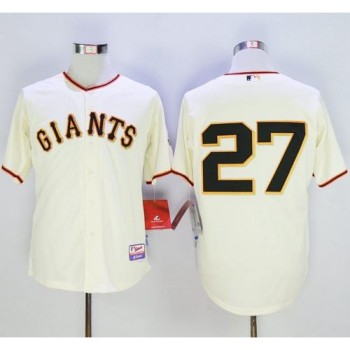 Giants #27 Juan Marichal Cream Cool Base Stitched MLB Jersey Giants #27 Juan Marichal Cream Cool Base Stitched MLB Jersey