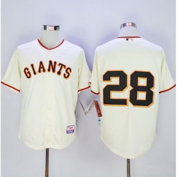 Giants #28 Buster Posey Cream Cool Base Stitched MLB Jersey Giants #28 Buster Posey Cream Cool Base Stitched MLB Jersey