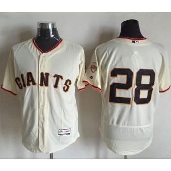 Giants #28 Buster Posey Cream Flexbase Authentic Collection Stitched MLB Jersey Giants #28 Buster Posey Cream Flexbase Authentic Collection Stitched MLB Jersey