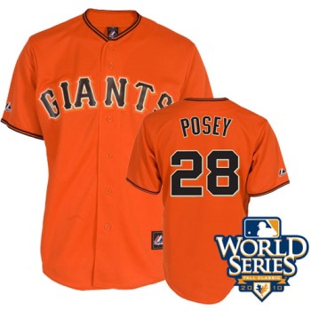 Giants #28 Buster Posey Orange Cool Base w/2010 World Series Patch Stitched MLB Jersey Giants #28 Buster Posey Orange Cool Base w/2010 World Series Patch Stitched MLB Jersey