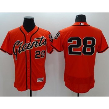 Giants #28 Buster Posey Orange Flexbase Authentic Collection Stitched MLB Jersey Giants #28 Buster Posey Orange Flexbase Authentic Collection Stitched MLB Jersey