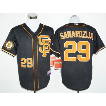 Giants #29 Jeff Samardzija Black 2016 Cool Base Stitched MLB Jersey Giants #29 Jeff Samardzija Black 2016 Cool Base Stitched MLB Jersey