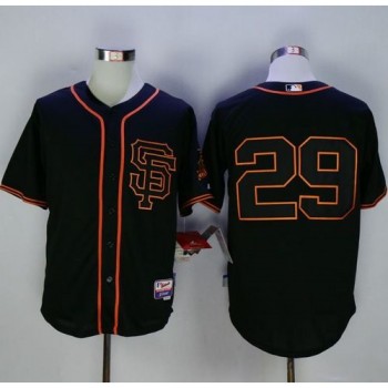 Giants #29 Jeff Samardzija Black Cool Base Stitched MLB Jersey Giants #29 Jeff Samardzija Black Cool Base Stitched MLB Jersey